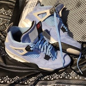 Jordan Light Blue and Gray Sneakers